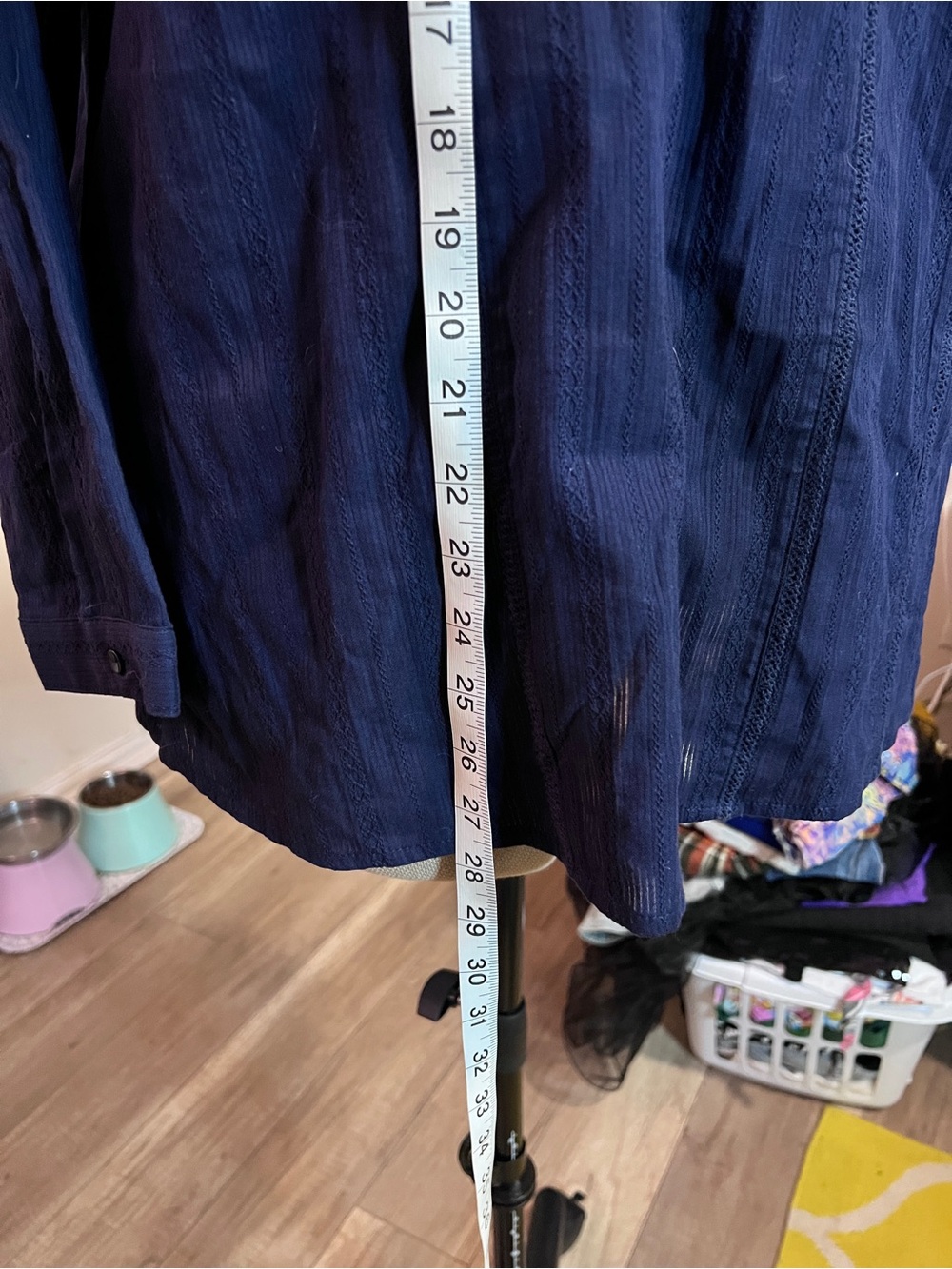 ModCloth Navy Ribbed Tunic Top - Picture 8 of 8